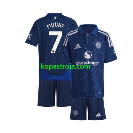 Billiga Fotbollströjor Manchester United Mason Mount 7 Barn Borta tröja 2024/25 Kortärmad